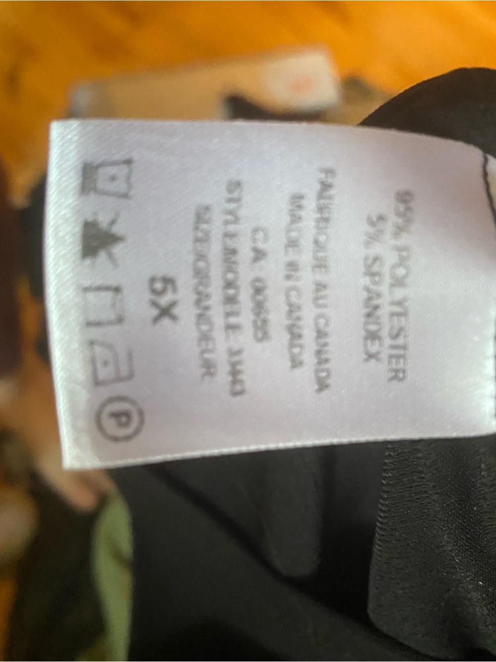 Penningtons Plus Size 5X Black Twist Front Midi Dress With Pockets - Picture 5 of 5